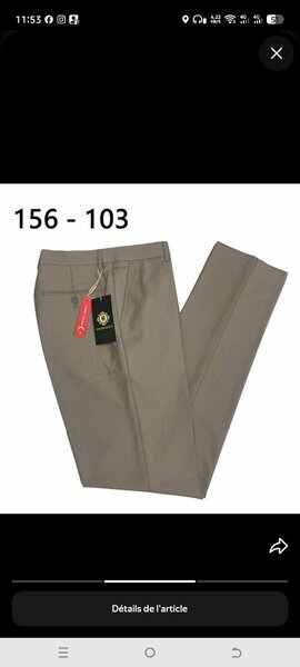 Pantalons classiques pour hommes