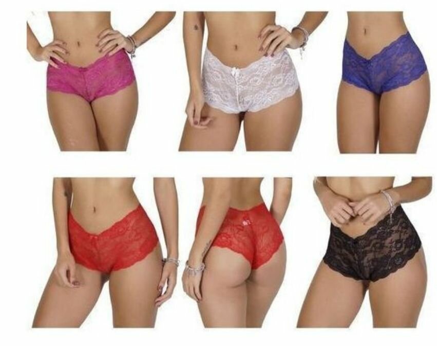 Culottes en dentelle colorées