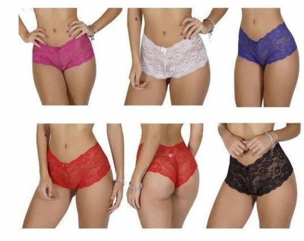 Culottes en dentelle colorées