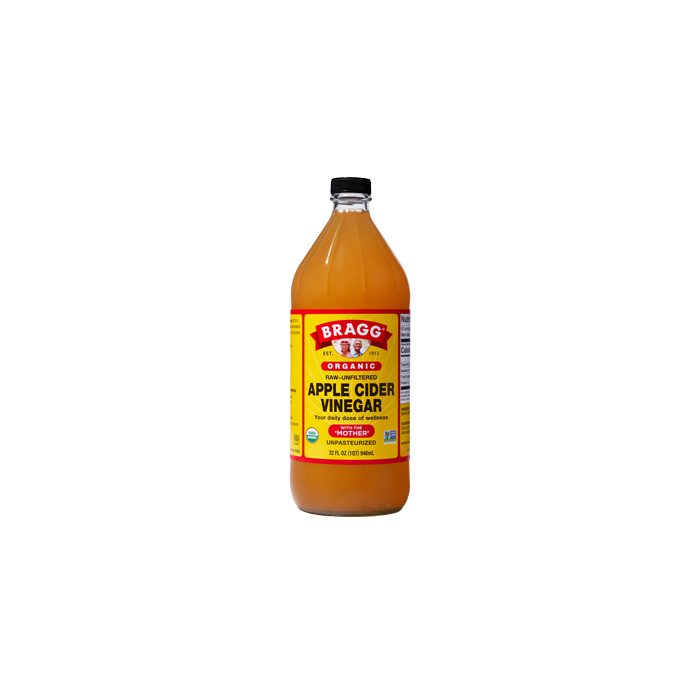 Organic Apple Cider Vinegar. 946 mls. BRAGG.