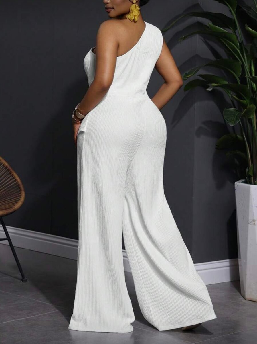 Combinaison asymétrique blanche
