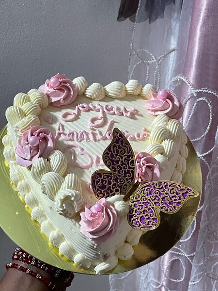 Gâteau en forme de cœur