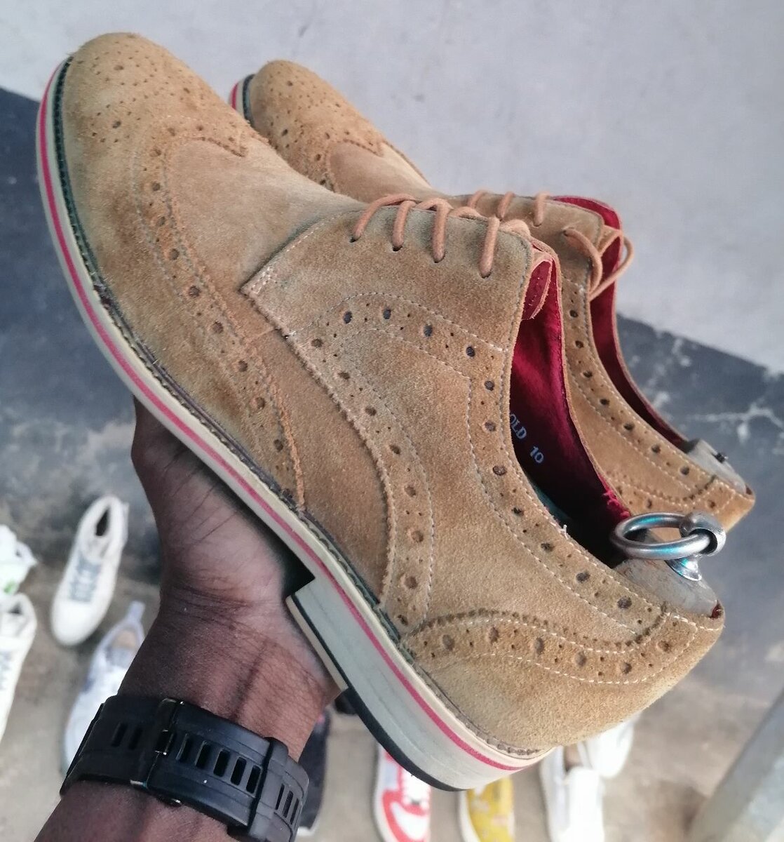 Chaussures Richelieu en daim