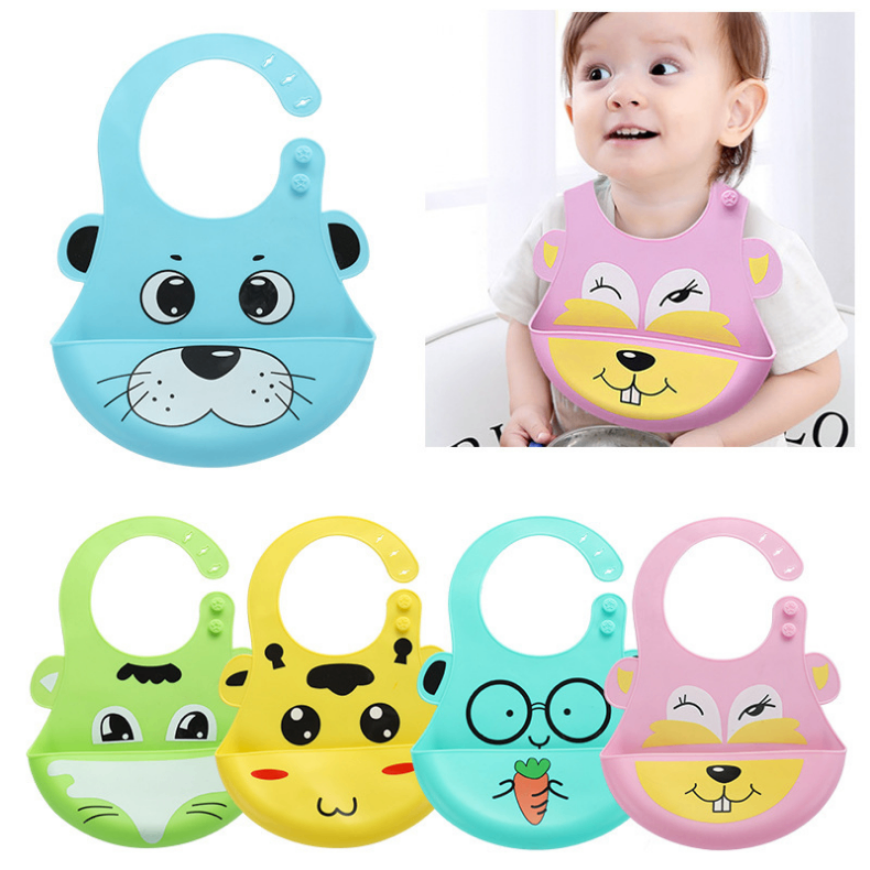 Adjustable Waterproof Silicone Baby Bibs