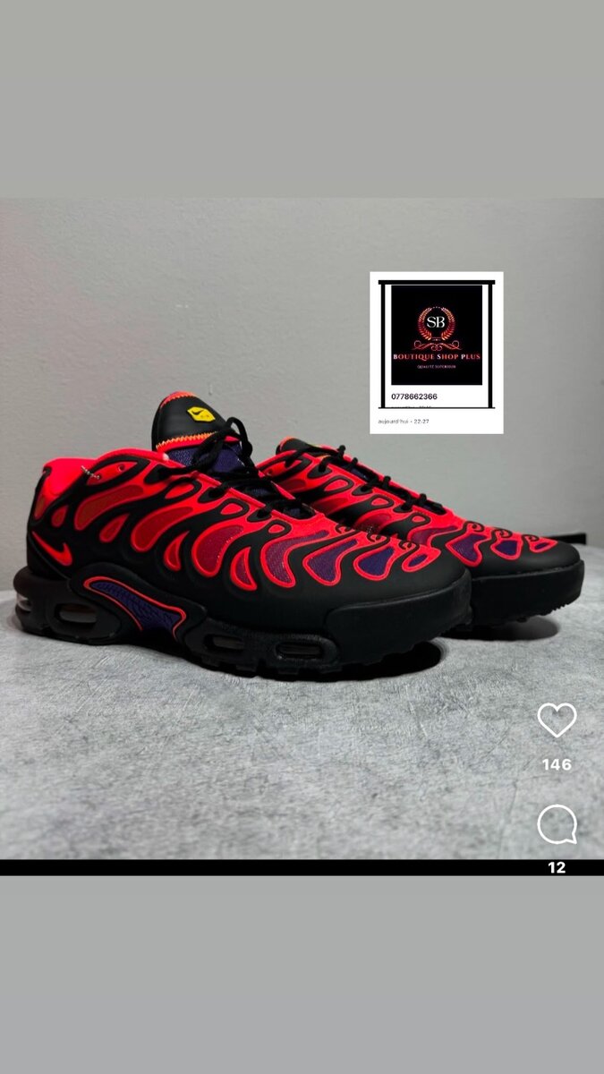 Basket Nike tn drift authentique avec sa boîte