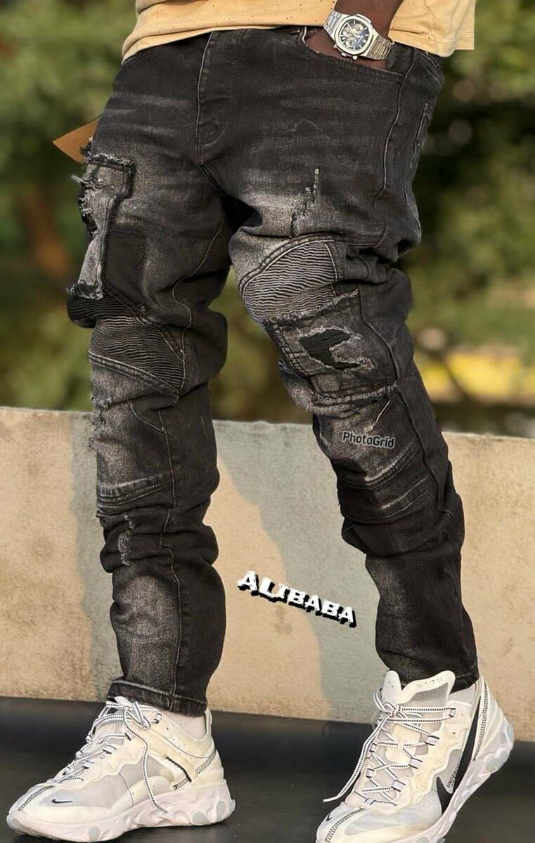 Jean homme casual déchiré