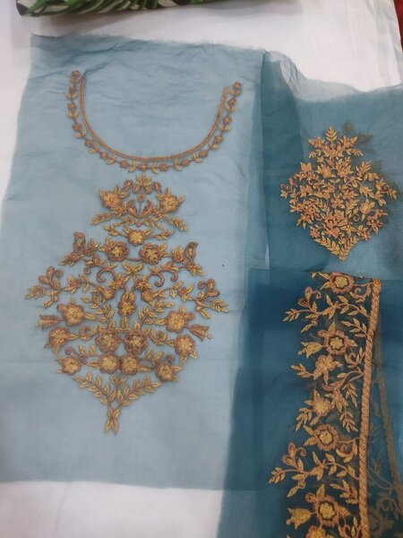 Complete set neckline daman,pair bunches 4 ladie