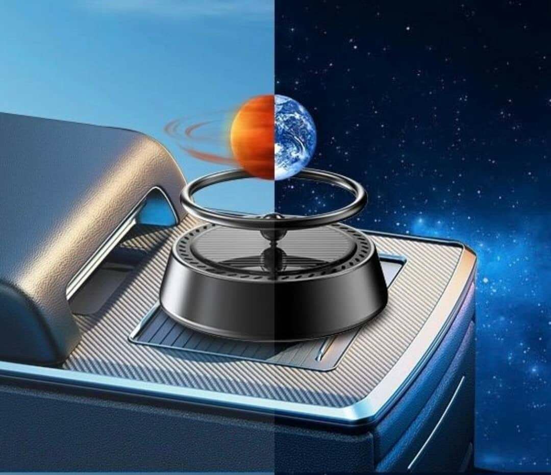 Désodorisant solaire pour voiture - Diffuseur d'arômes rotat