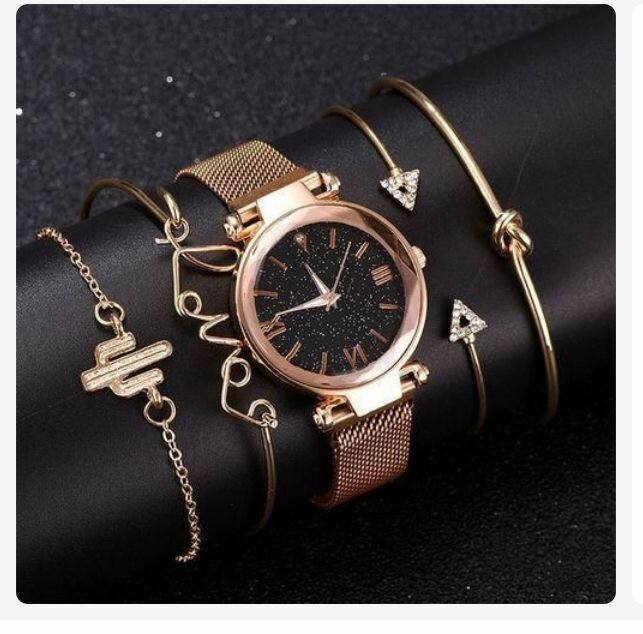 Montre Quartz Femme Or Rose