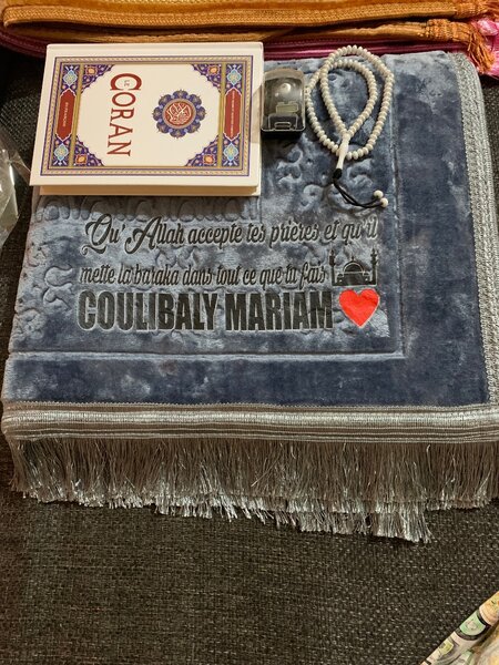 Tapis de prière personnalisée