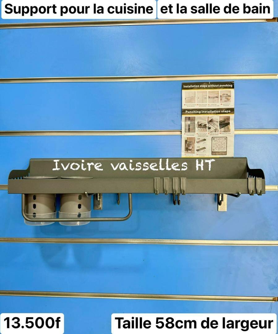 Support de salle de bain en metal antirouille