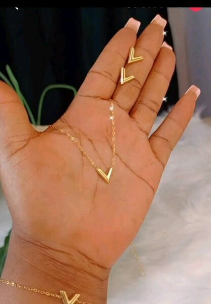 Parure élégante en acier inoxydable