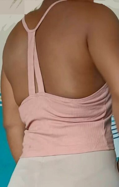 Top Femme Rose Élégant