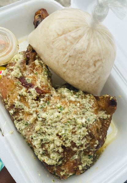 Poulet sauce verte + AL ou AtT