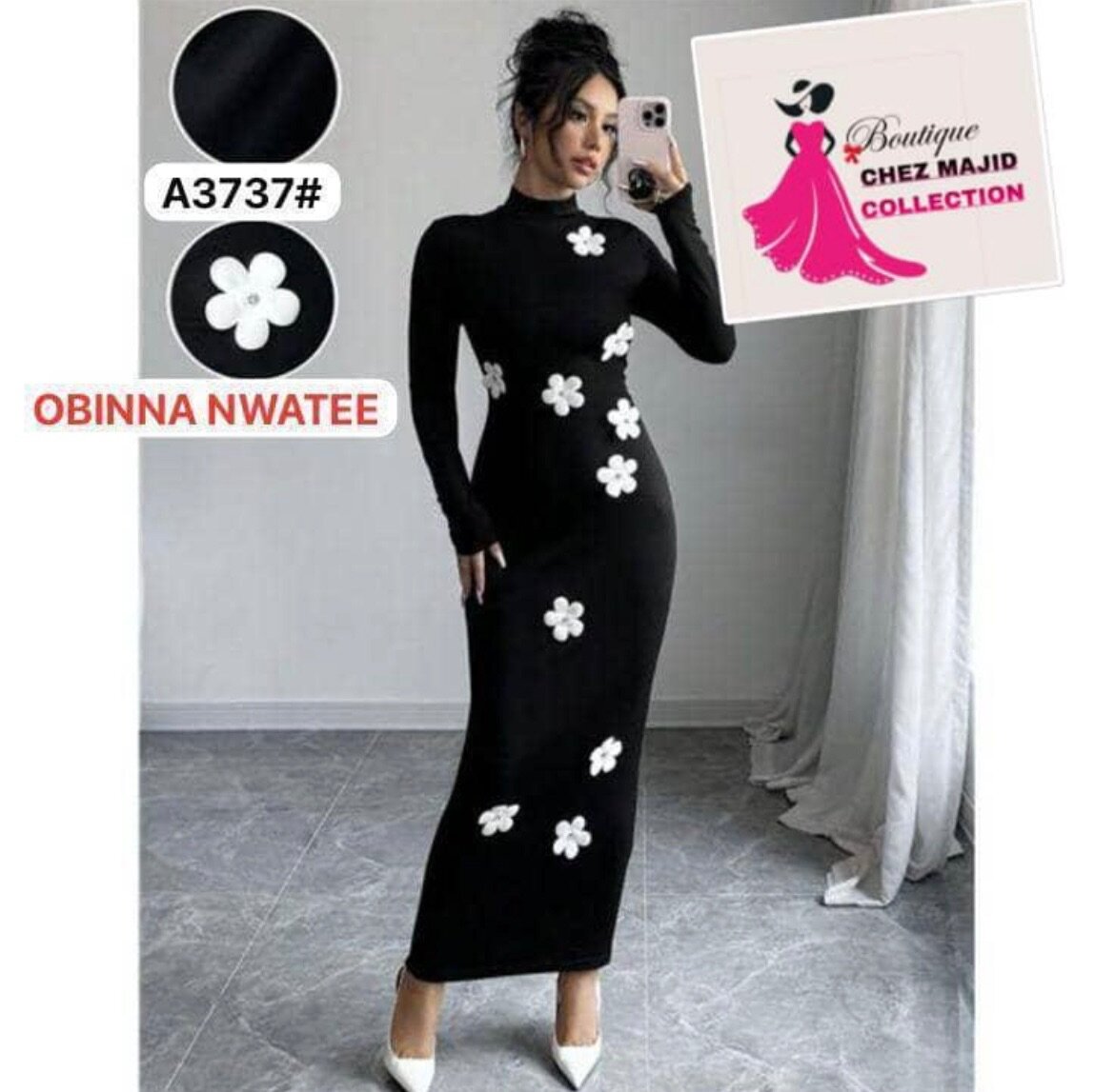 Elegant Floral Midi Dress