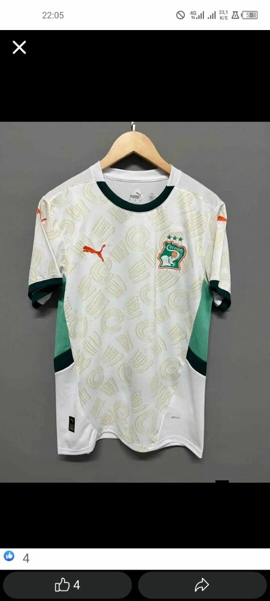 Maillot de football ivoirien