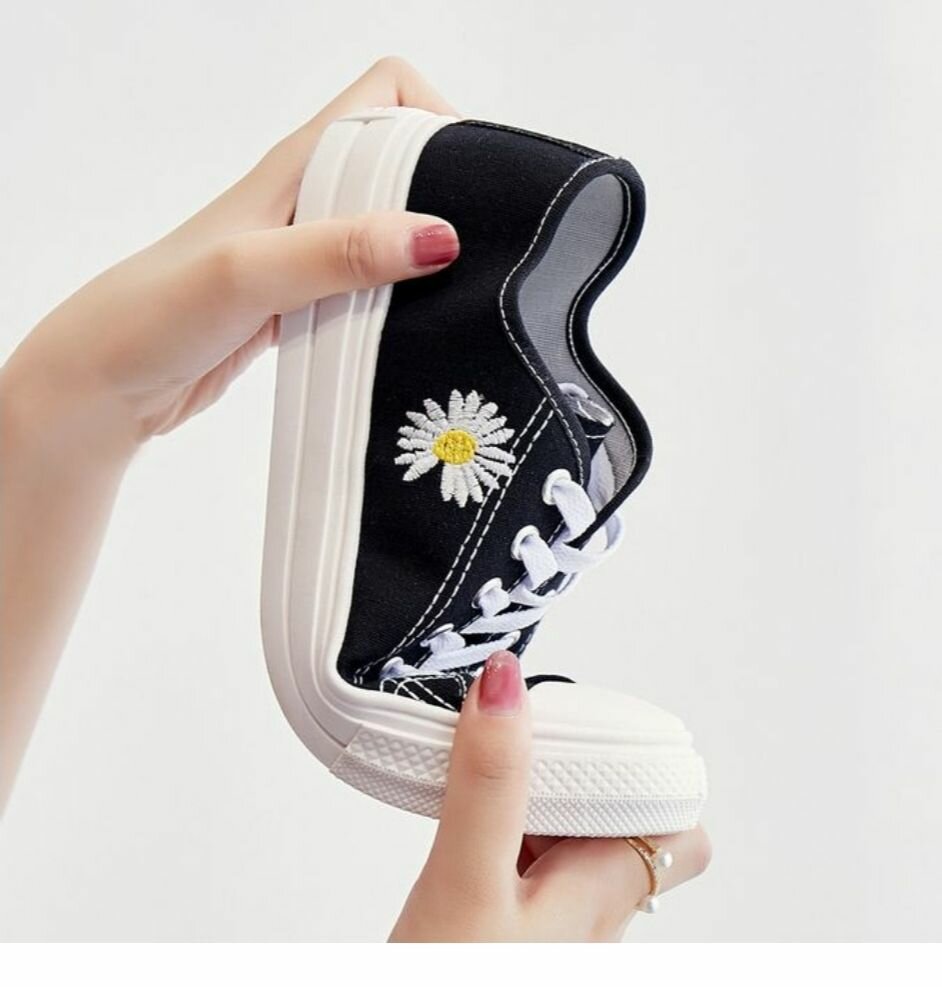 Baskets Daisy Noires Unisex