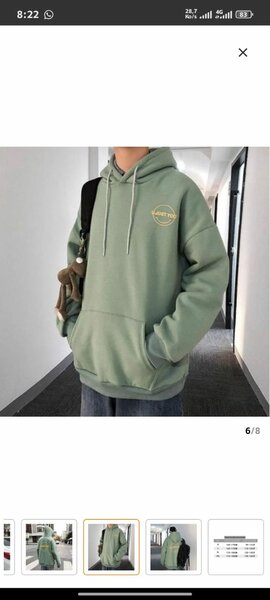 Pull over à capuche vert Kevy