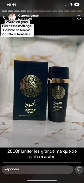 Parfums arabes unisexes