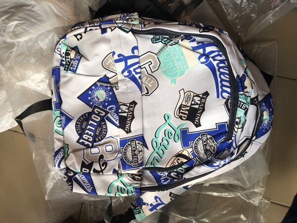 Sac à dos imprimé style collège