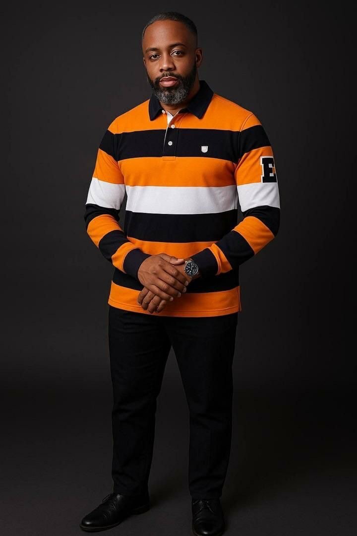 Polo rayé pour hommes élégants