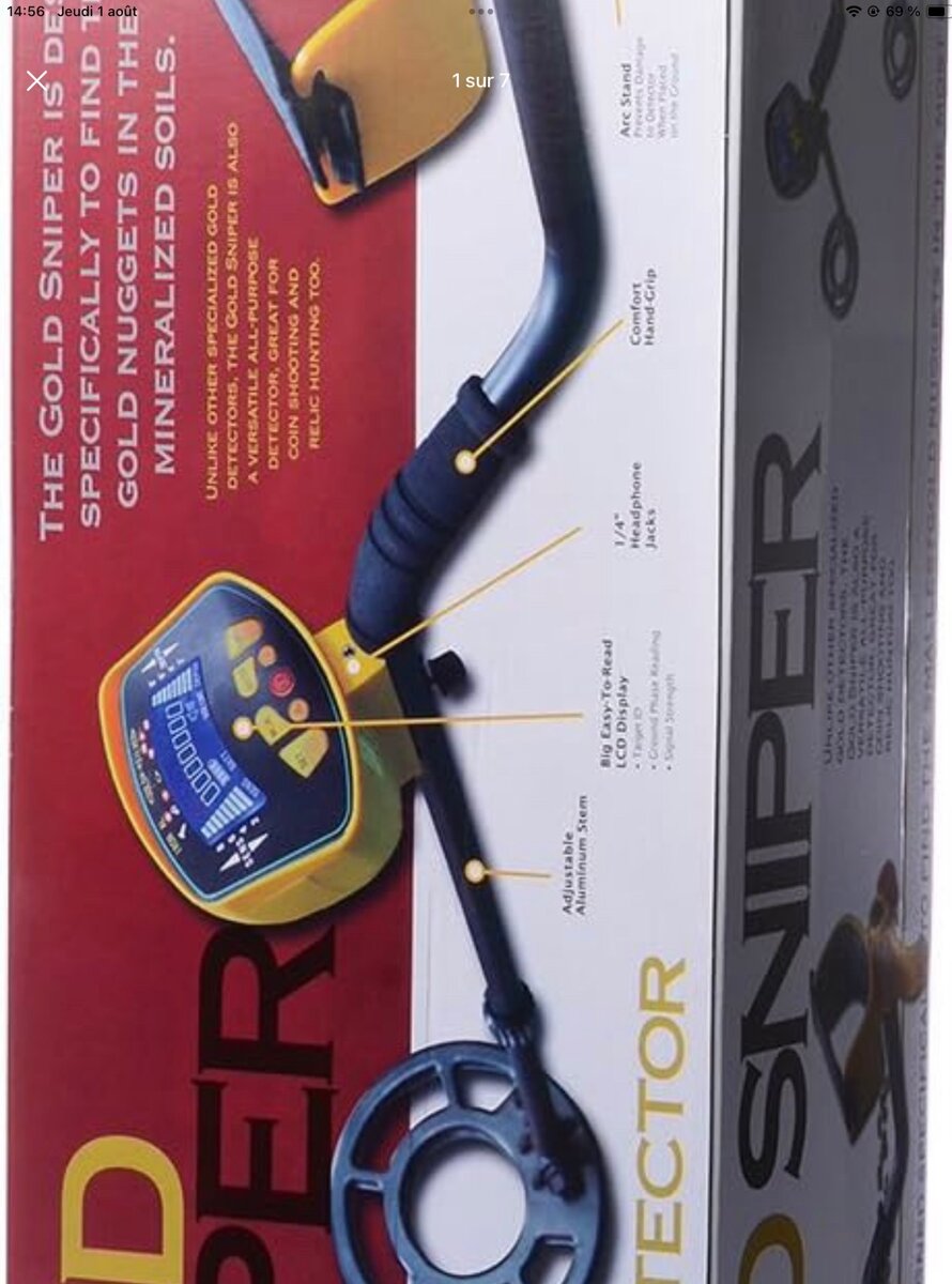 PUISSANT DETECTEUR DE METAL ET OR