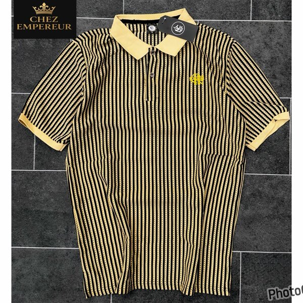 Polo homme à rayures élégante
