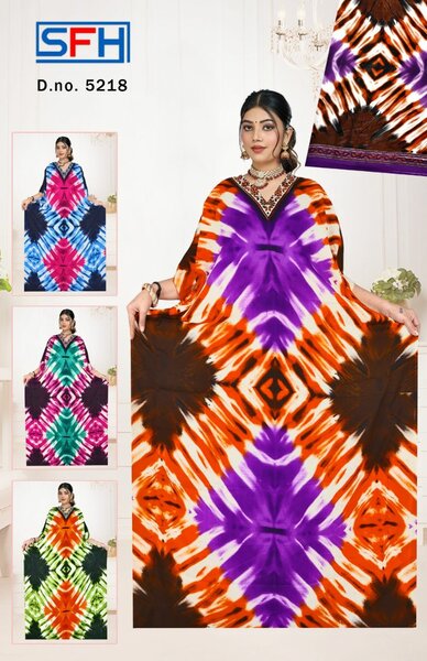 Robe caftan colorée bohème