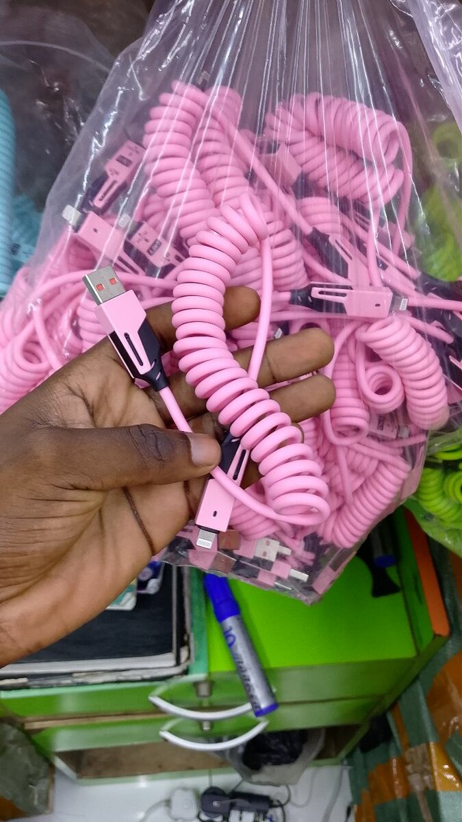 Câbles USB Colorés Spirale