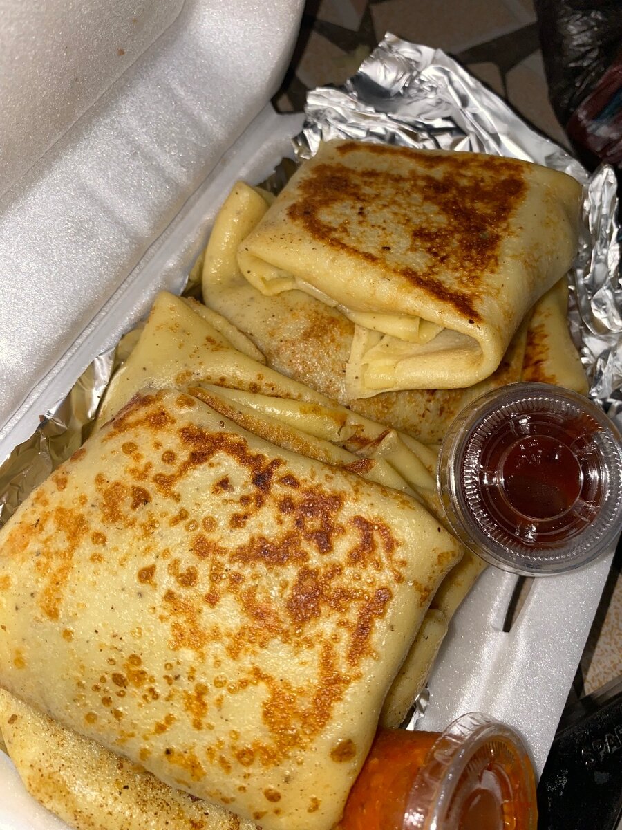 Crêpe au fromage viande hachée