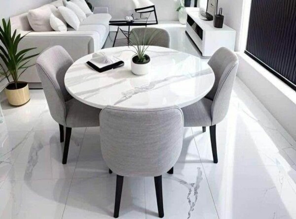 Ensemble table ronde moderne