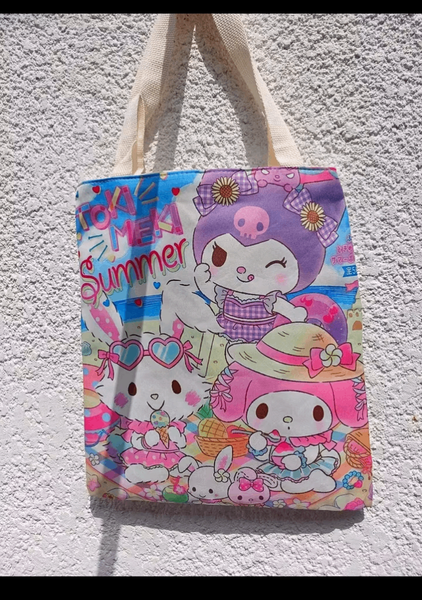 Sac cabas imprimé dessin animé
