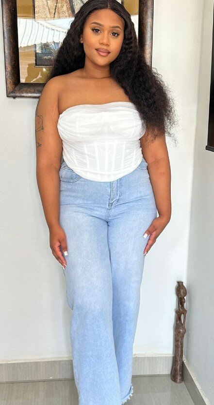 White Corset Top M&L