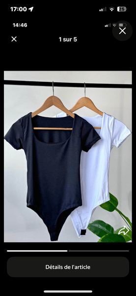 Body manches courtes