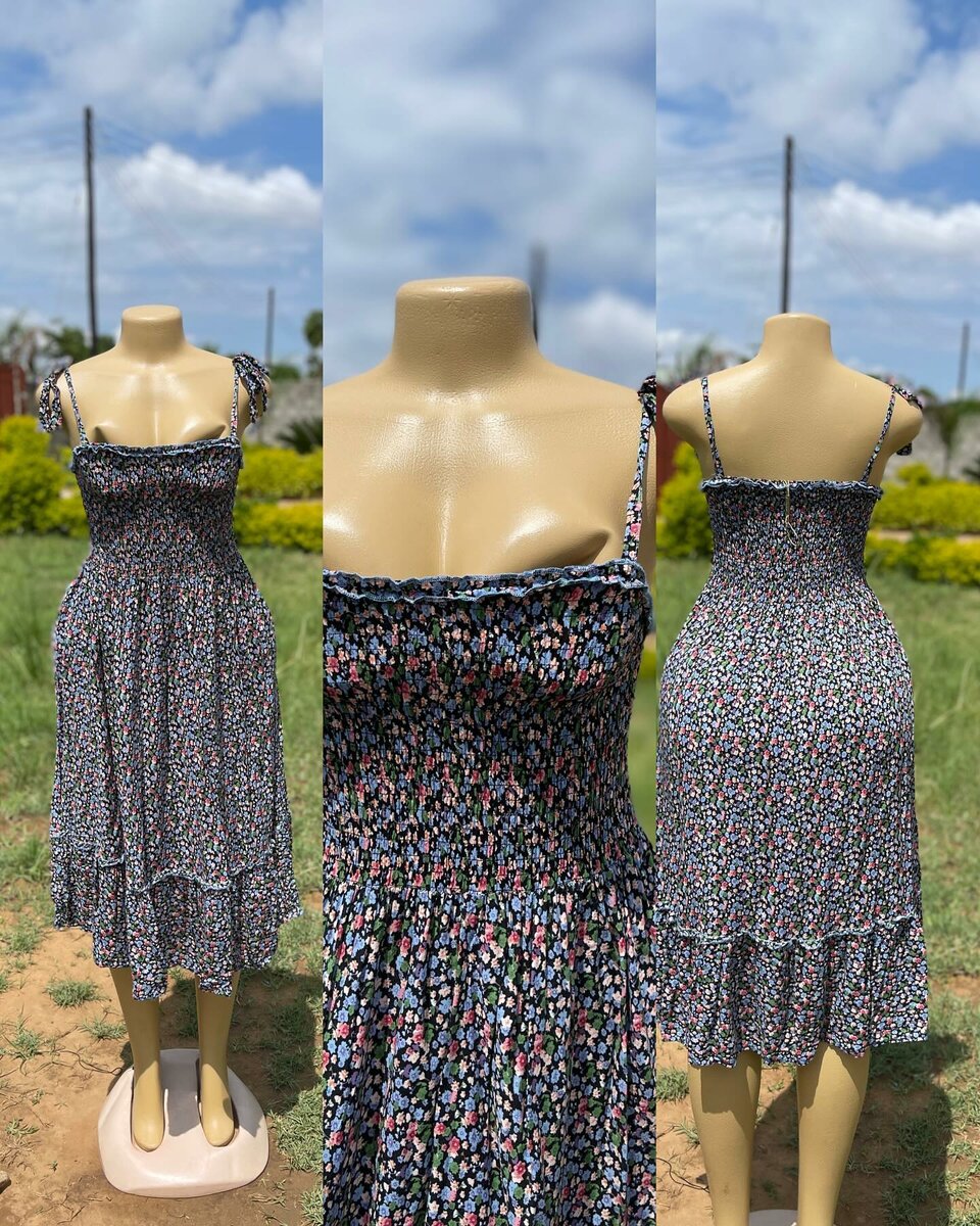 Women's sundress with straps , size S/M