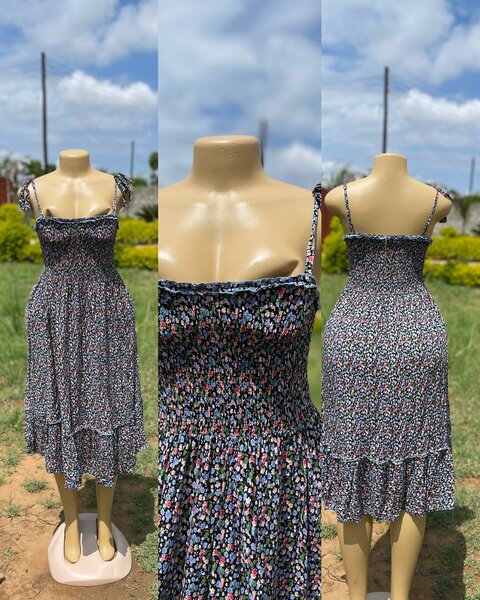 Women's sundress with straps , size S/M