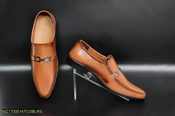 Leather dress shoes for men
