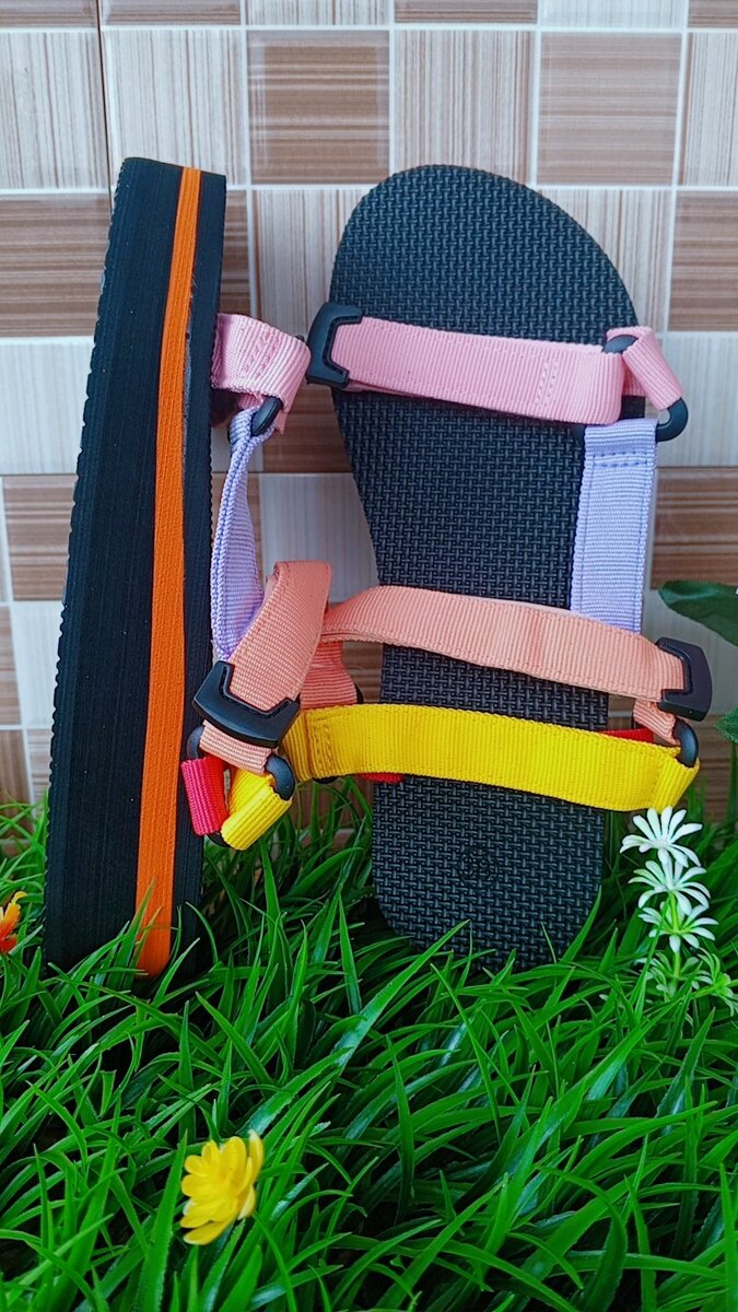 Colored sandals