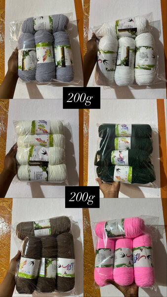Fils de Coton Coloré 200g