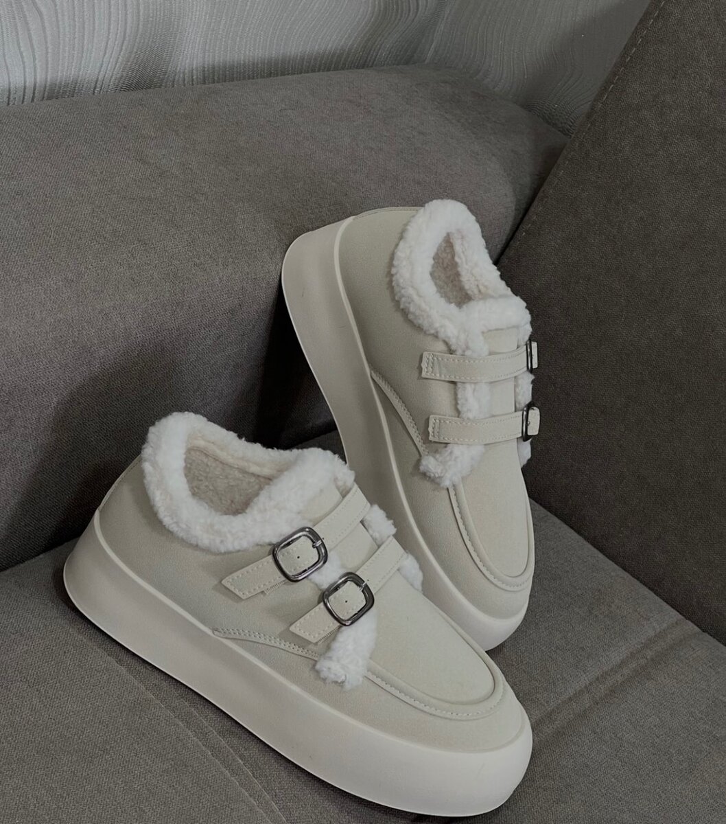 Лоферы утепленные