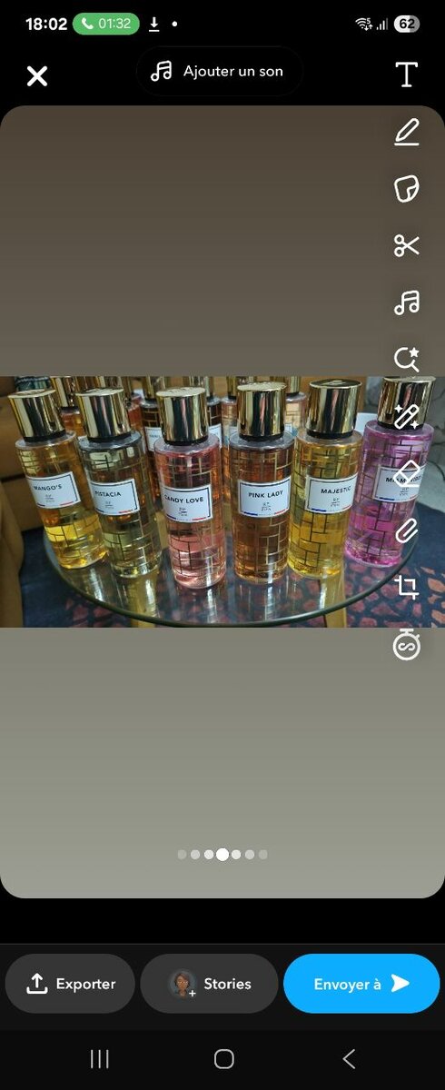 Parfums cheveux et corps femme