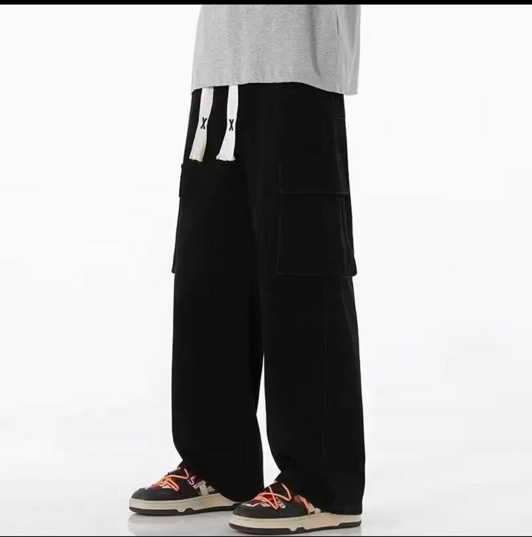 Pantalon cargo ample homme