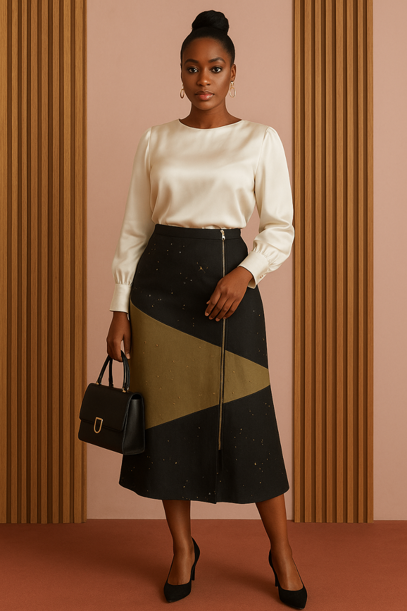 Jupe élégante jean