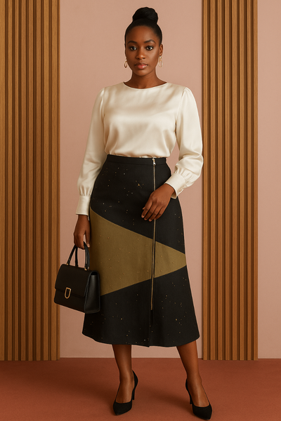 Jupe élégante jean