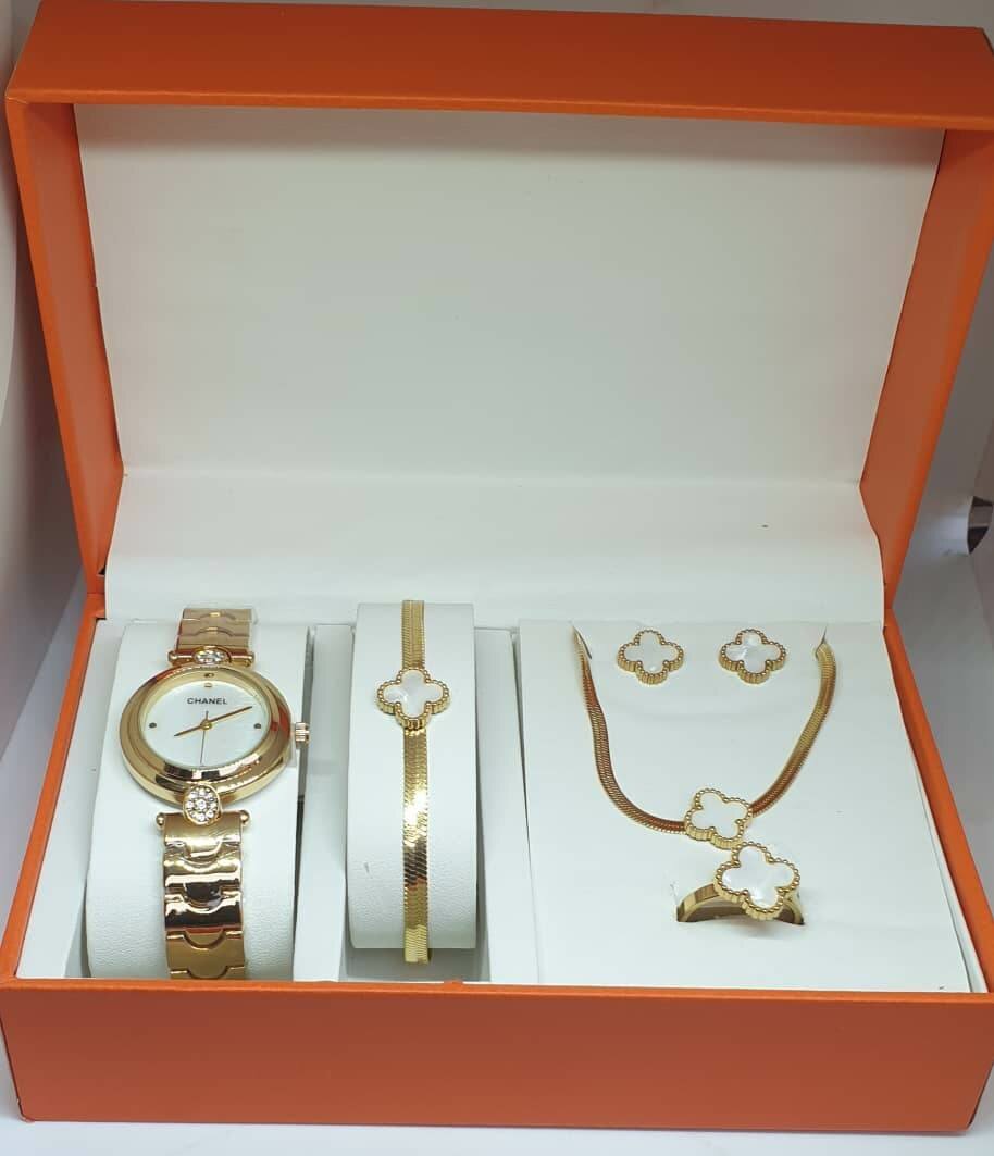 Coffret montre, chaîne, bijoux
