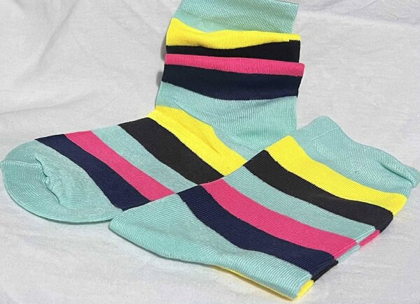 Chaussettes Rayées Colorées
