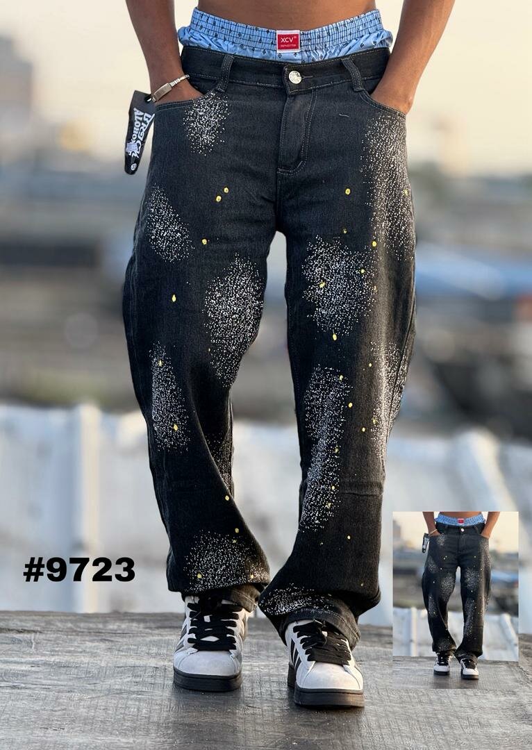 Jeans homme décontractés artistiques