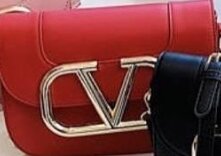 Beautiful fashionable women's handbag color red