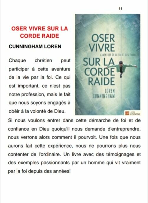 Oser vivre sur la corde raide
