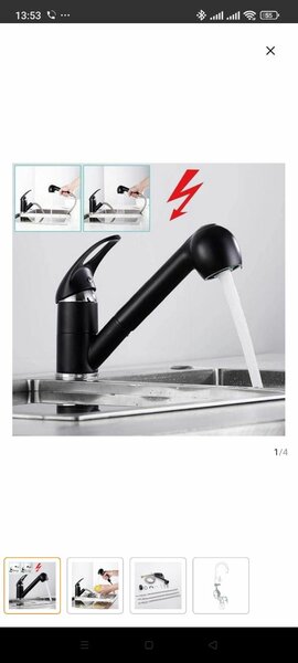 Mitigeur de Cuisine à Levier (Cuisine raccord basse pression